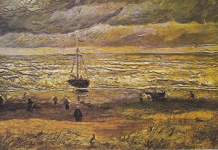 Vincent Van Gogh Scheveningen beach in stormy weather china oil painting image